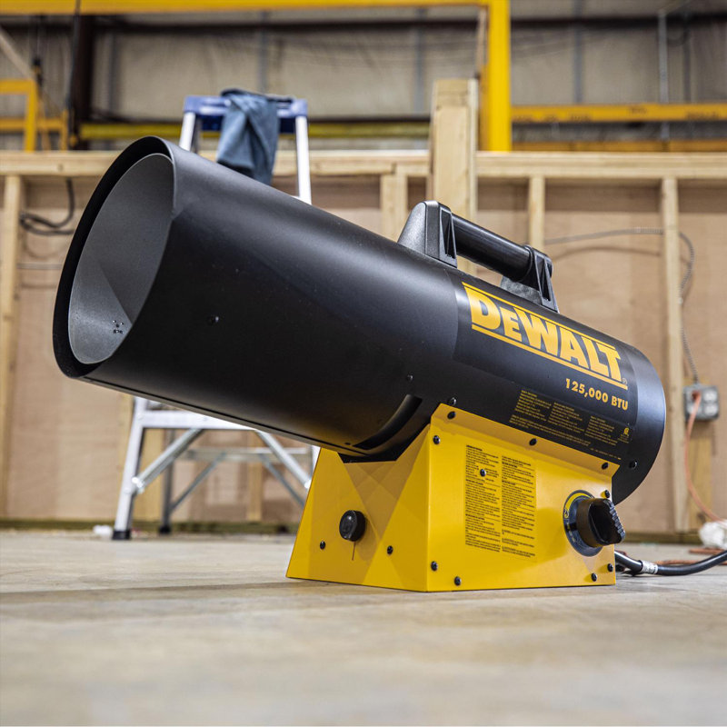 DeWalt 125,000 BTU/h 3000 sq ft Forced Air Propane Portable Heater