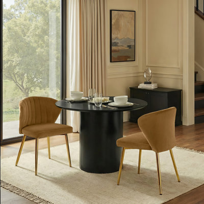 Euclid Modern Tufted Velvet Wingback Dining Chair