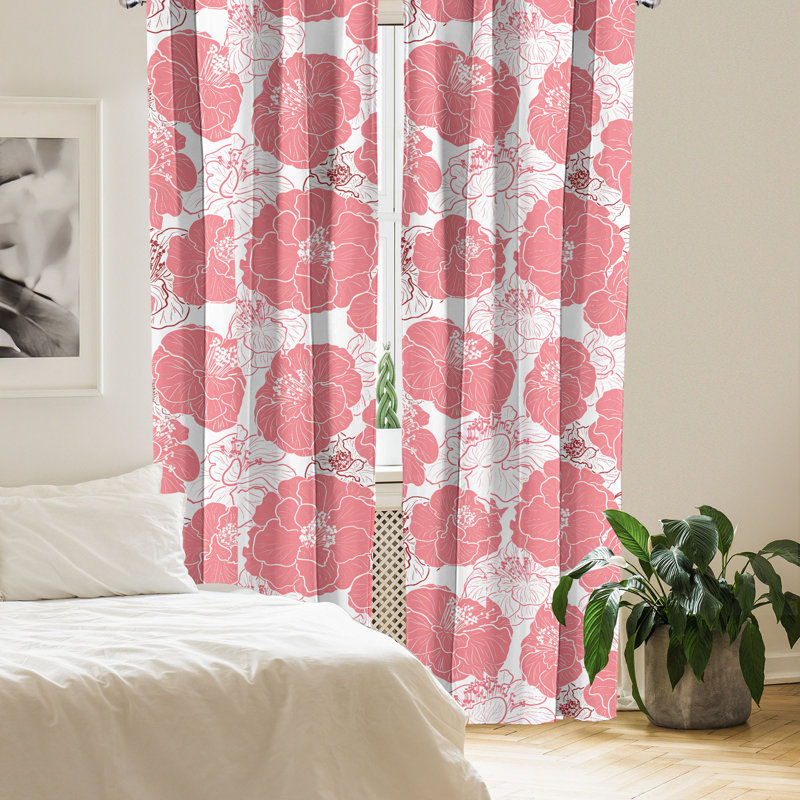 Semi Sheer Curtain Pair, 56" W x 95" L