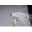 Robinet de robinet de baignoire à fixation au sol à poignée simple avec douche à main en noir mat-58622061