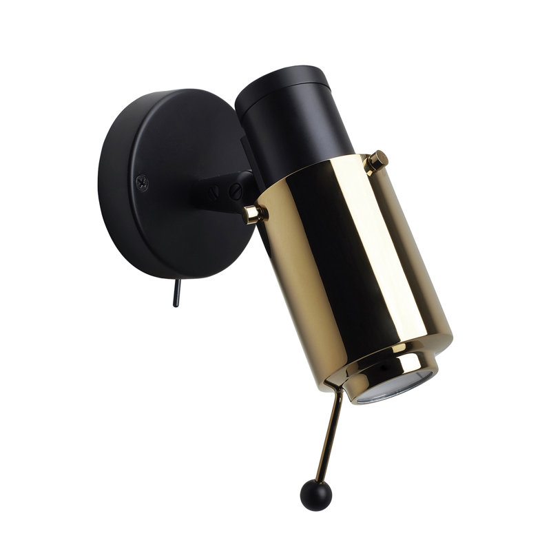 Biny 1 - Light LED Spotlight, Black/Gold Anodized