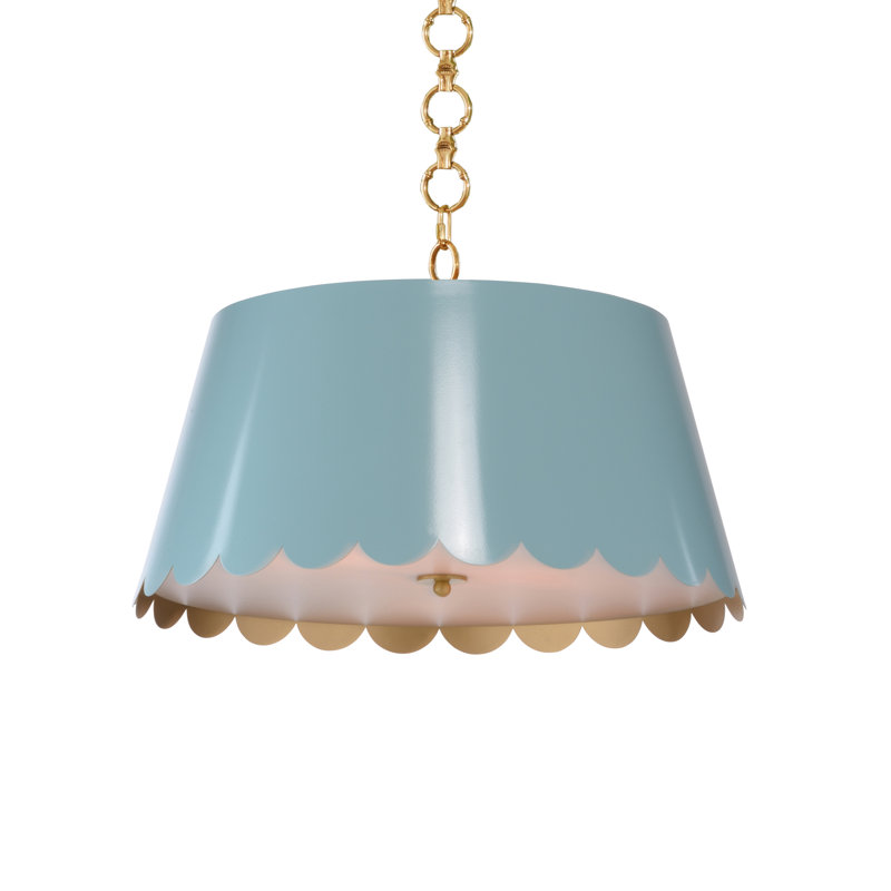 Mirasol Pendant, Blue Sky, 10" H x 21" W x 21" D
