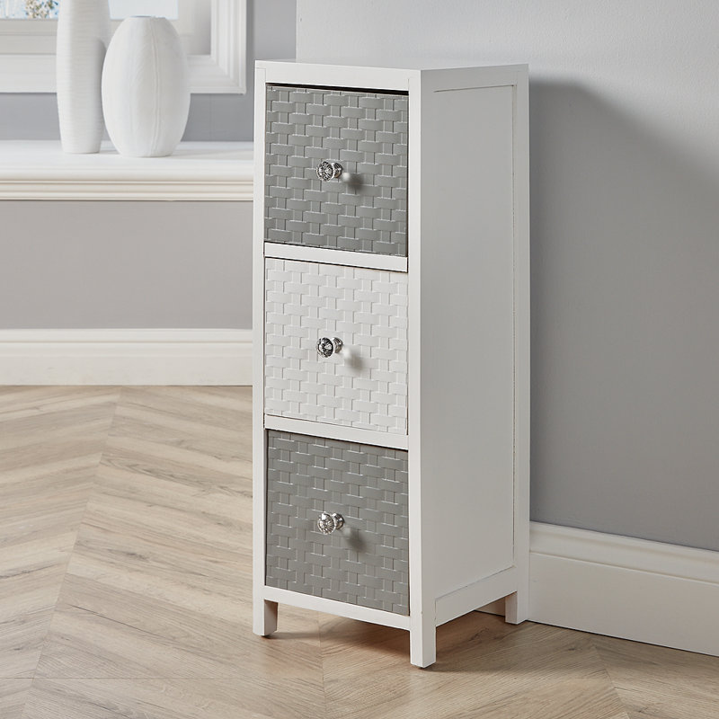 Carson Fully Assembled 3 Drawer 24Cm W Chest of Drawers