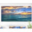 Exotic Tropical Beach at Sunset, reproduction de photo sur toile tendue-18269360-33308386