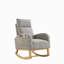 Chaise berçante moderne avec accoudoirs de salon à dossier haut l 27,6 po-661392854