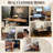 L-Shaped Computer Desk with Storage Cabinet and Drawers, Corner Home Office Desk with Flexible Workspace Design-534394091