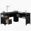 Bureau en L, bureau d'écriture, bureau avec tiroir