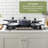 T-fal Essentials Ceramic Non-stick Cookware, 3 Quart Saucepan With Lid, Midnight Blue