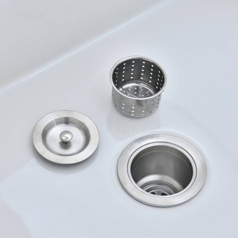 36" L X 20" W Sink With Grid And Strainer - Heat, Stain, Scratch, Rust Reversible Design, Deep Bowl, Easy To Clean 36"X20" Reversible, Large Chic Basin