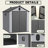XWT012-1 6*8Ft Resin Plastic Storage Shed