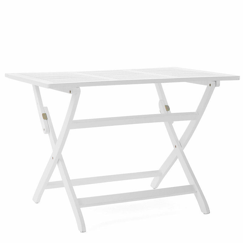 Table pliable Positano 43,5 po, White