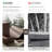 Thorin Double Pedestal Extendable Dining Table with Removable Leaf