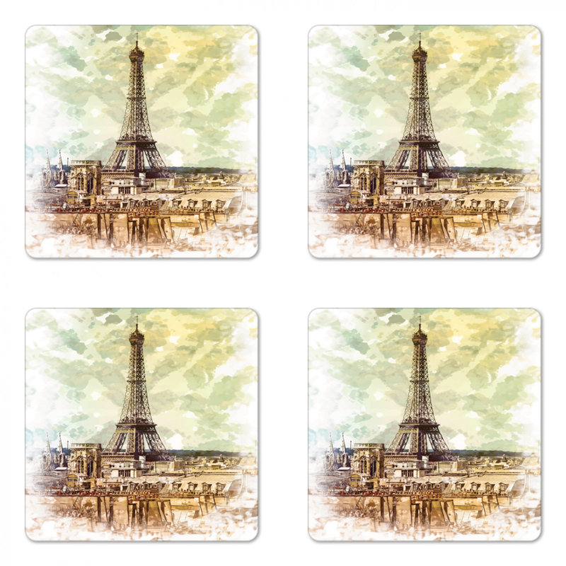 Square 4 Piece Coaster Set