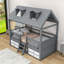 Lit mezzanine avec tiroirs Yacine Kids-155190287-155190285
