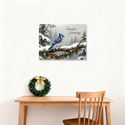 «Winter Bird Scene», art mural