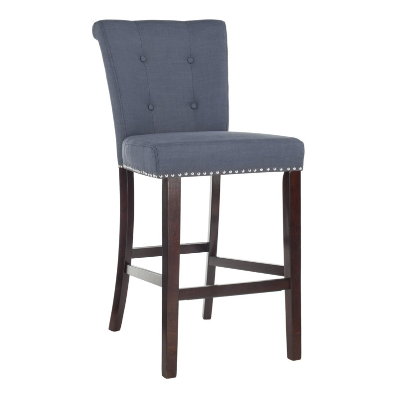 Tabouret de bar et de comptoir Landes, Bleu marine, Tabouret de bar (siège d'une hauteur de 29,5 po)