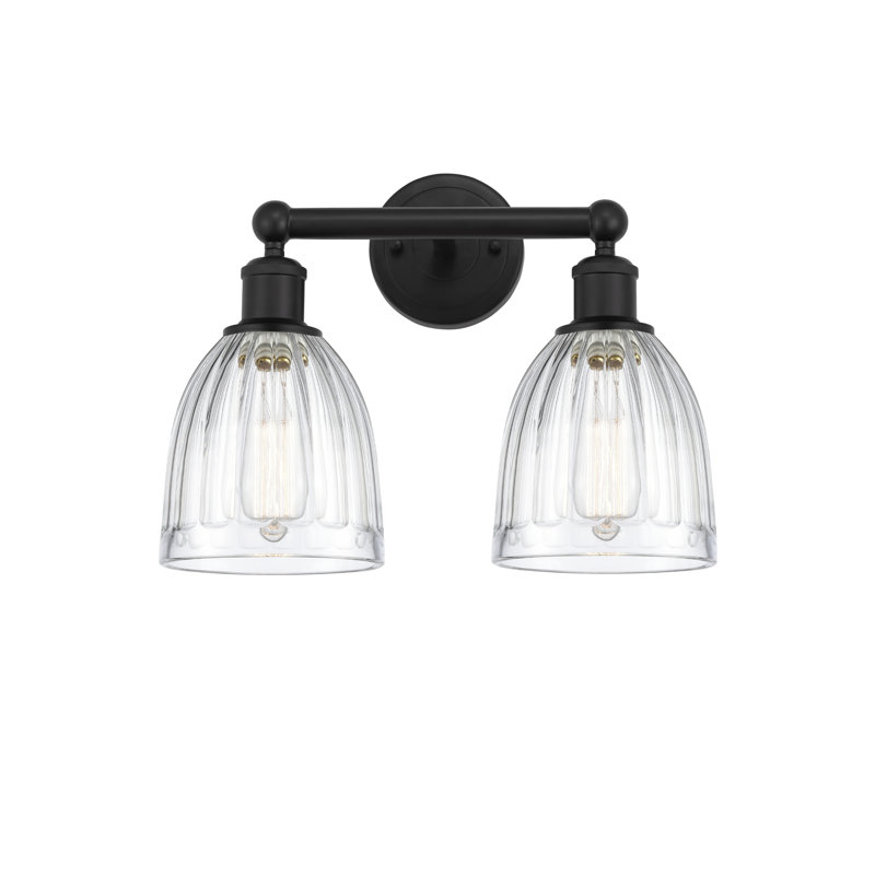 Radegonde 2 - Light Dimmable Vanity Light, Matte Black, Clear