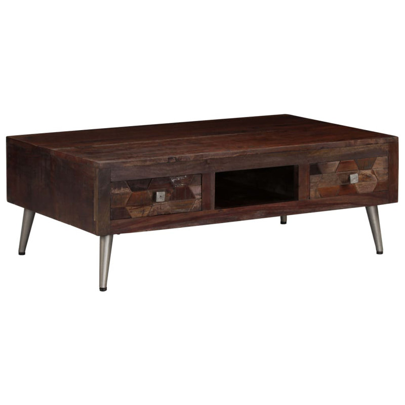 Emmons Four Leg Coffee Table with Storage