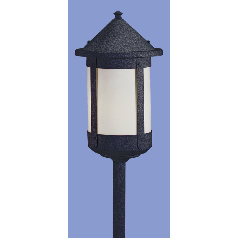 Arinze Pathway Light, 21" H x 5.63" W, Satin Black, Clear Seedy