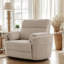 Fauteuil inclinable électrique surdimensionné en fausse fourrure de 54 po avec support lombaire réglable et port de charge USB-741747220
