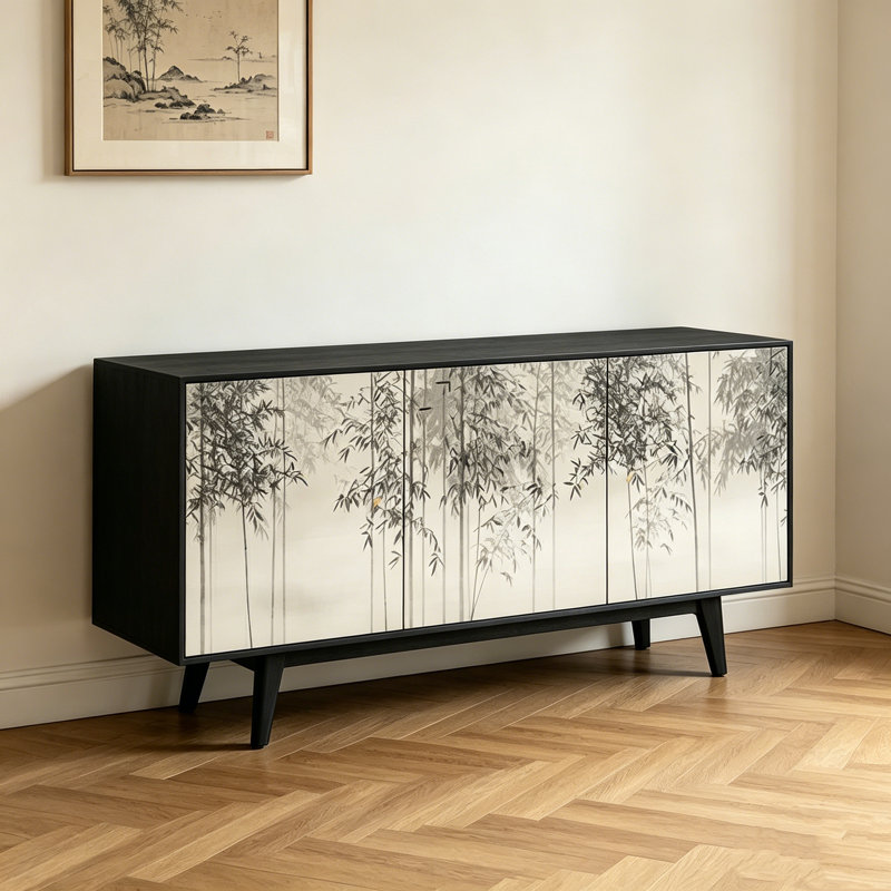 Large-Capacity Retro Sideboard