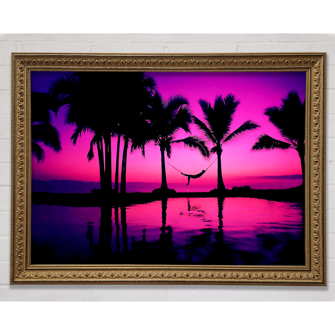 Dreaming Wonderland Pink Purple - Einzelner Bilderrahmen Kunstdrucke