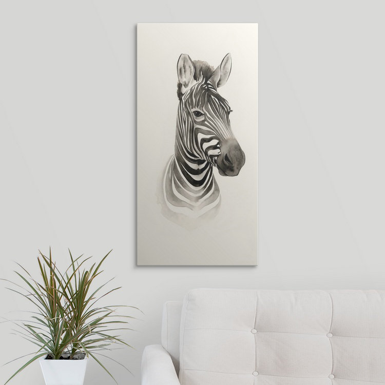 « i », reproduction d’art dépilée Safari Portrait, H 30 po x l 15 po x P 1,5 po, Toile