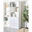 Almaguer 197 cm H x 80 cm W Particle Board Bookcase-1851696194