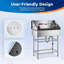 Baignoire de toilettage pour chien 34 po en acier inoxydable