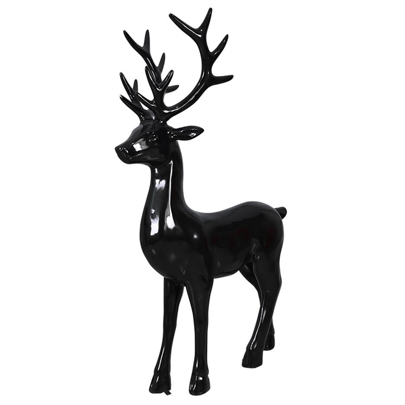 Cerf debout (noir)