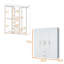 Armoire blanche 2 portes tout-en-un