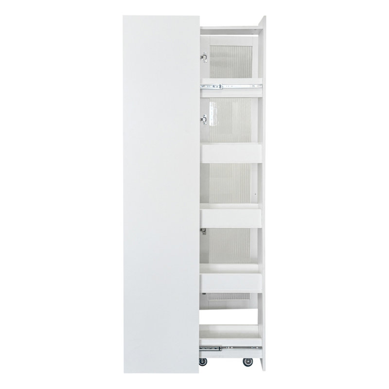 Armoire de cuisine avec armoire de rangement multi-fonctionnelle à plusieurs niveaux, armoire de ferme avec portes en verre, organisateurs de garde-manger pour la cuisine, armoire de bar, salle à manger