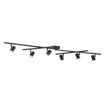 64.25'' 6 -Light Fixed Track Track Kit with Dimmable and Adjustable Head