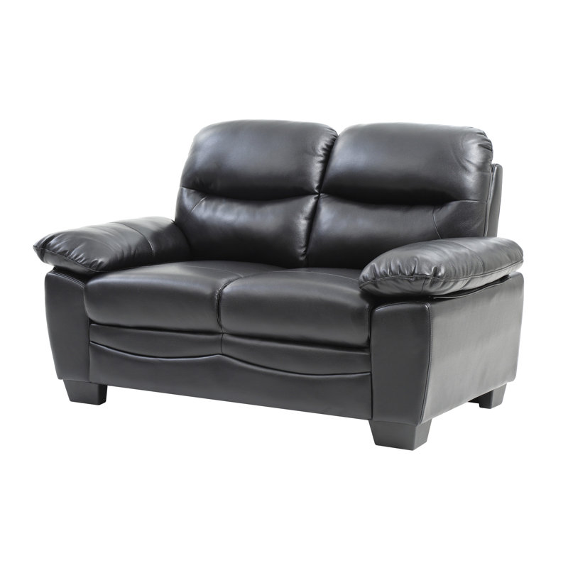 Glory Furniture Marta  Loveseat , BLACK, Black