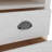 vidaXL Desk White Solid Pine Wood Standard Desk Rectangular Rustic