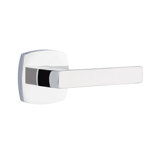 Dumont Flat Privacy (Bed & Bath) Door Lever with Rectangle Rosette