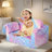 Modern Sofacompression Modular Kids Sofa, Perfect Sleeper Extra Convertible Sofa To Lounger, Comfy 2-In-1 Flip Open Couch Sleeper  Kids Pink Small Sofa