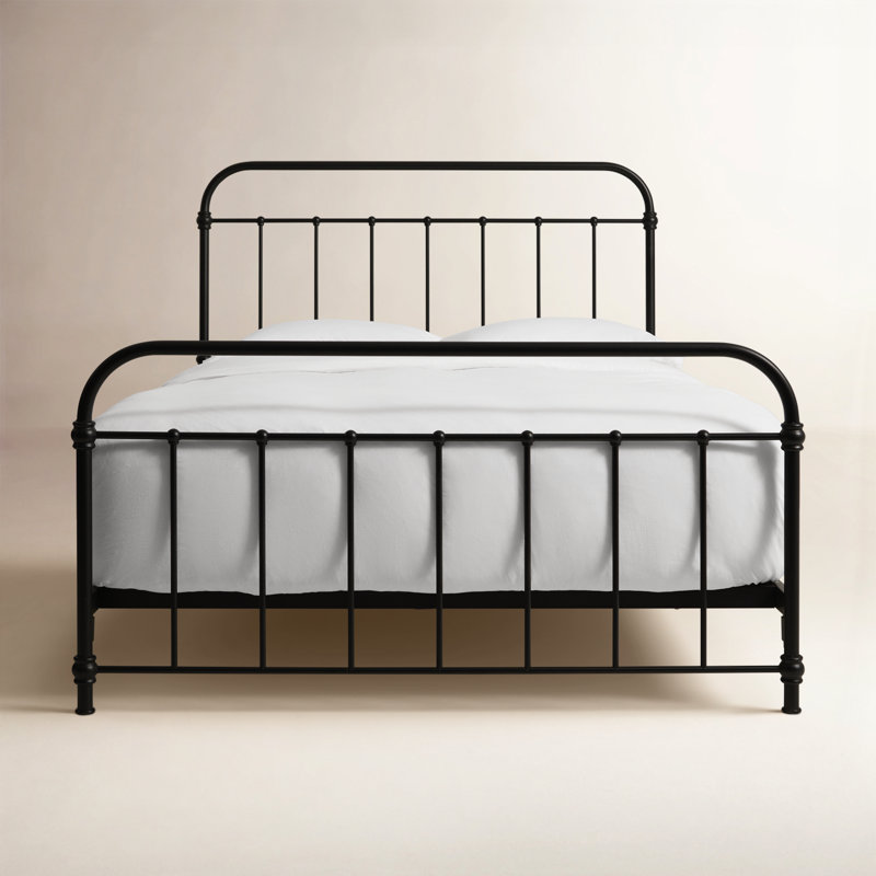 Niles Metal Bed, Queen, Black