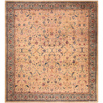 One-of-a-Kind Rectangle 14'7" X 15'7" Hand Knotted Area Rug