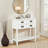 Bailey Bead Board Four-Drawer Console Table with Shelf-999965563