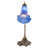 15" High Blue Tiffany Pond Lily Accent Lamp-630186296