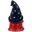 Statue de jardin gnome tenant le drapeau américain
