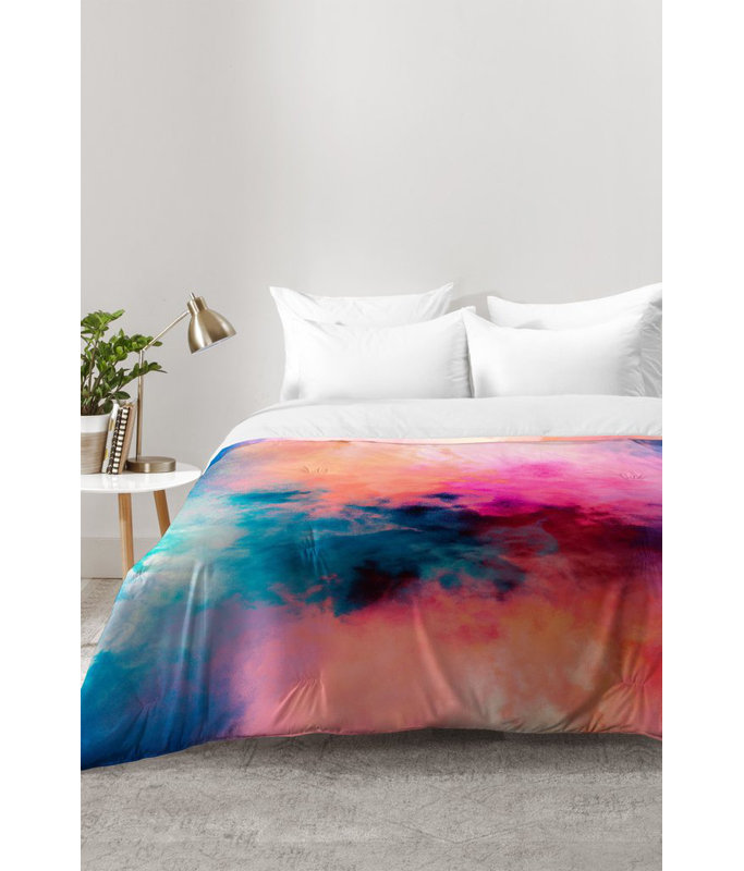 Caleb Troy Modern & Contemporary Polyester Abstract Comforter, King Comforter + 2 King Shams