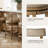 Maven Lane Alexander Stool with Faux Leather Upholstery-92565393-92565394