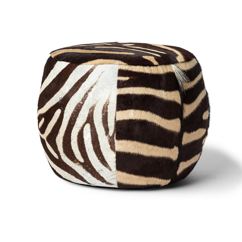 Genuine Hide Petite Ottoman