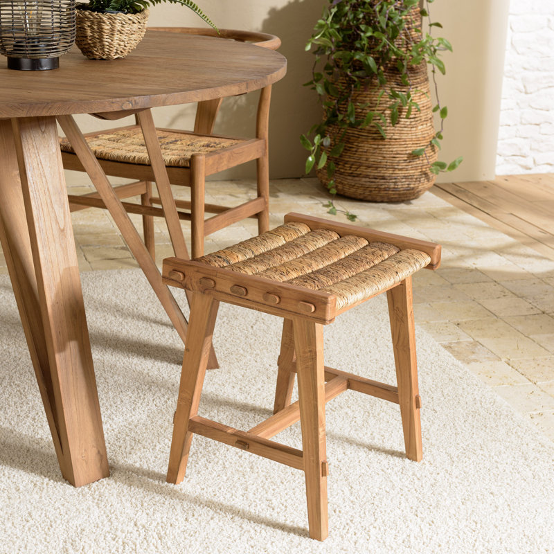 Chade Solid Wood Accent Stool