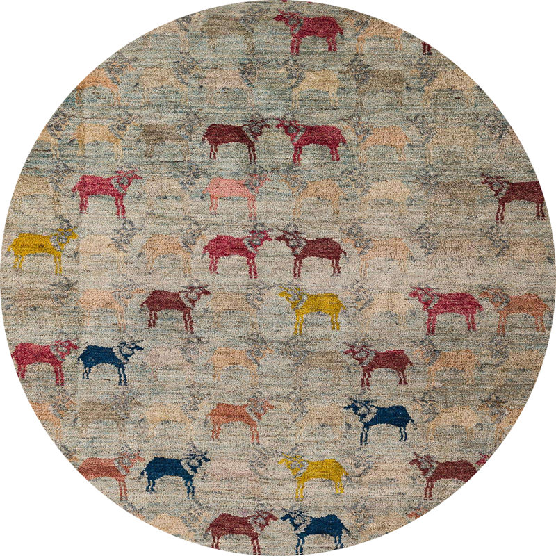 Tapis abstrait moderne 5336, Rond 4 pi