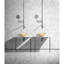 Lavabo de salle de bain en marbre doré, 15,7 x 5,9 pouces, surface polie, pièce unie, conception américaine, pré-percé pour une installation facile et 400 x 150 mm, motif de pierre naturelle lisse, comptoir-955839912