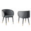 Chaise d'appoint en velours Cesalie-728360870
