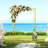 Lightweight Gold Wedding Garden Arbor